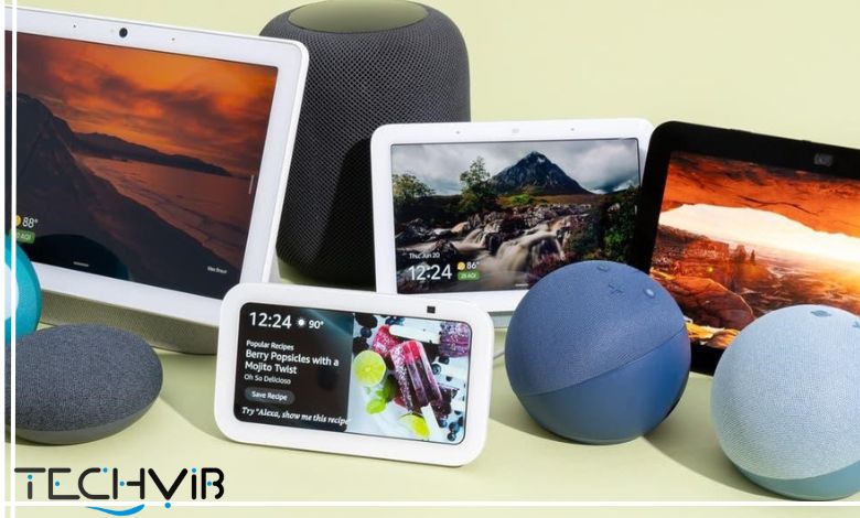 smart speaker with LED display 