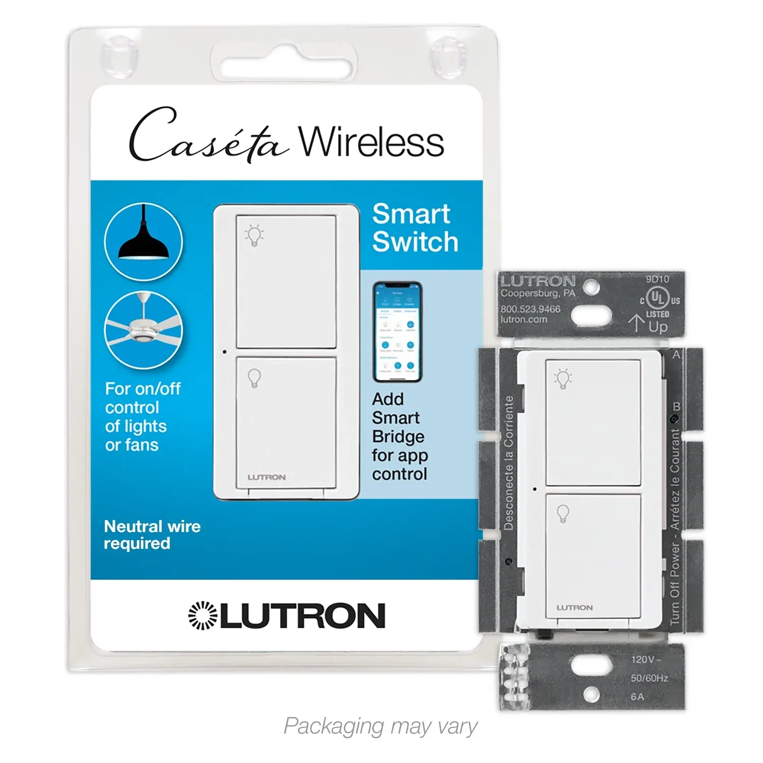 Lutron Caseta Wireless Smart Lighting Switch