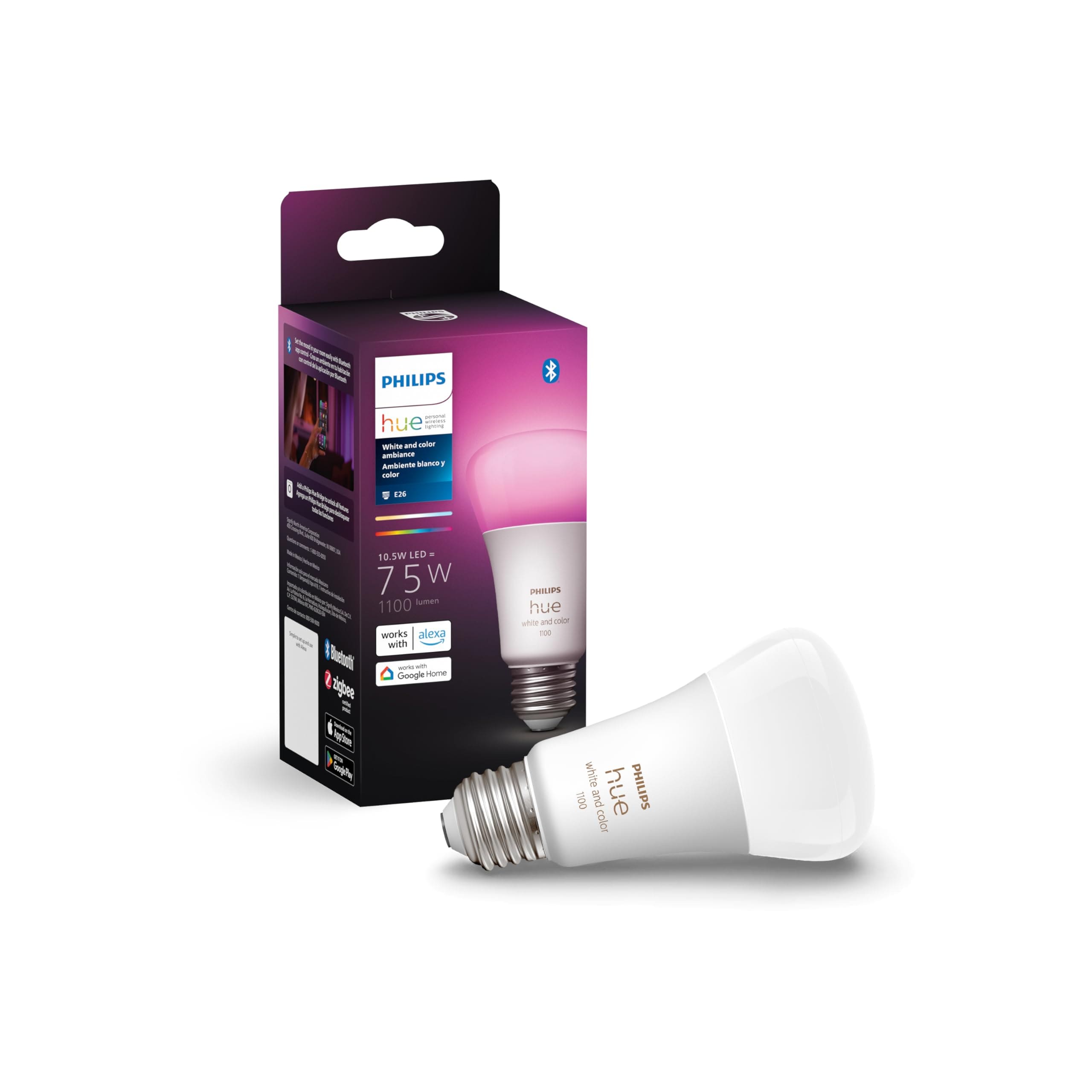 Philips Hue A19 LED Smart Light Bulbs