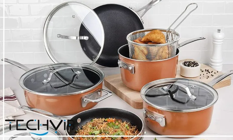 Gotham Steel Stackmaster 10-Piece Cookware Set