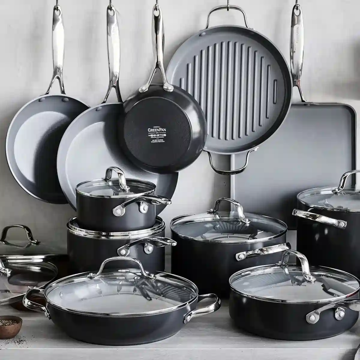 GreenPan Valencia Pro 22 Piece Cookware Set