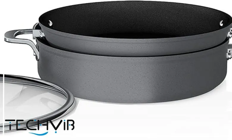 Ninja C53300 Foodi NeverStick Premium 3-Piece Cookware Set with Glass Lid