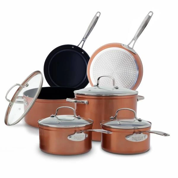 Nuwave Healthy Duralon Blue Ceramic Nonstick Cookware Set