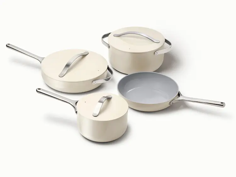 Caraway Nonstick Ceramic Cookware Set (12 Piece) Pots