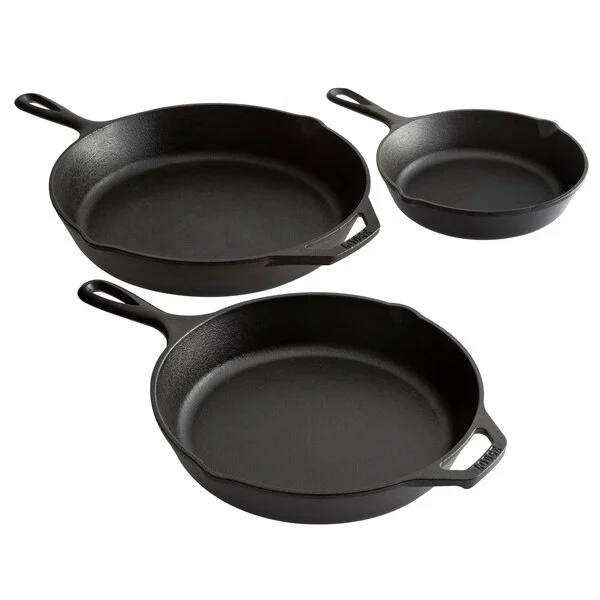 Lodge Pre-Seasoned Cast Iron Skillet Set