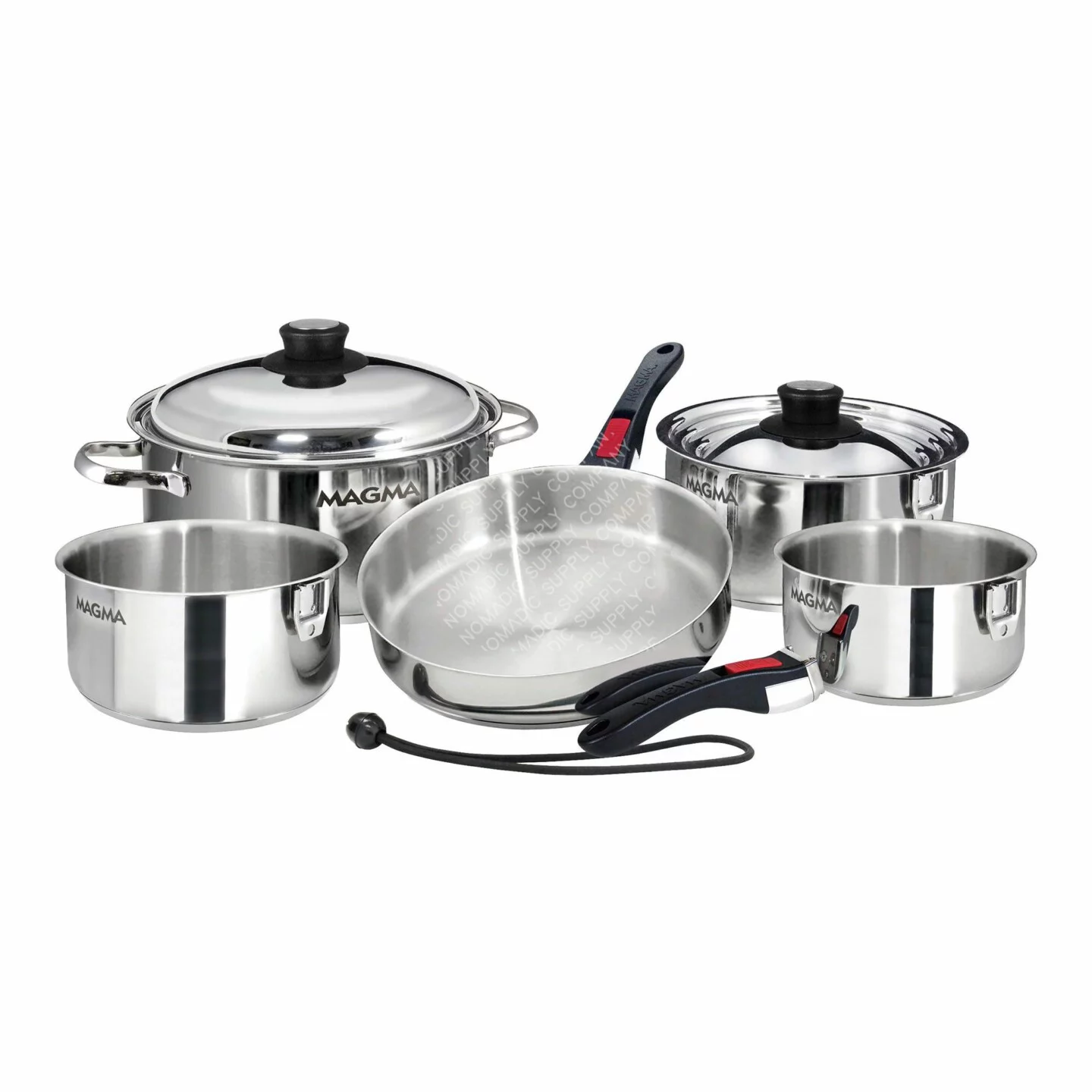 Magma 7 Piece Gourmet Nesting Stainless Steel Cookware Set