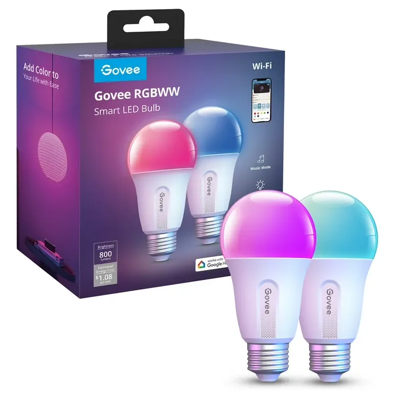 Govee Smart Light Bulbs, 1200 Lumens Dimmable BR30 Bulbs