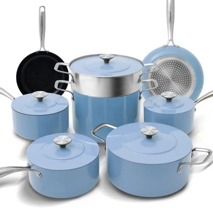 Nuwave Lux 13pc Forged Lightweight Cookware Set PFAS Free
