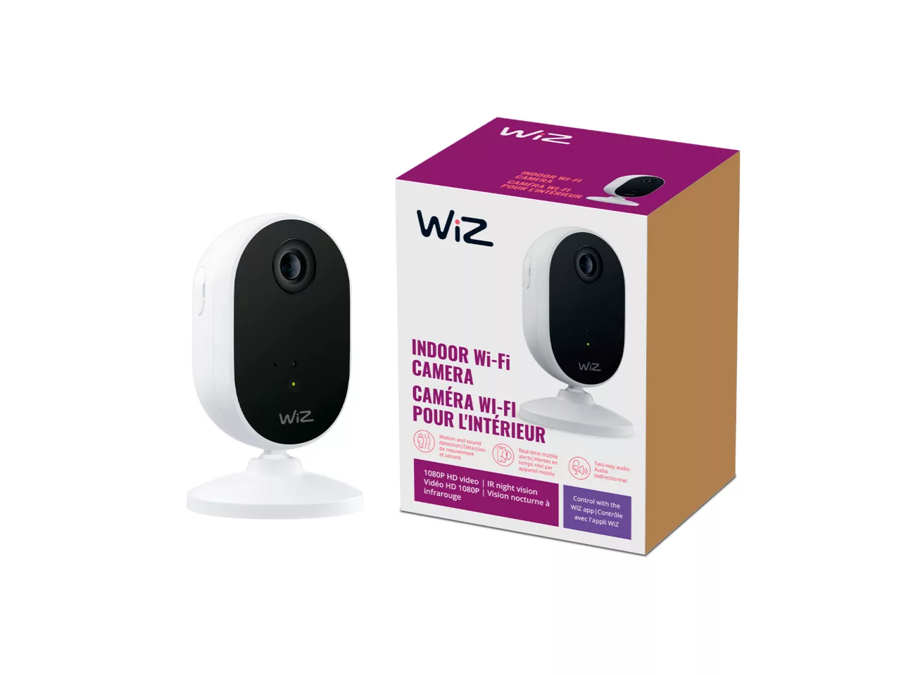WiZ Indoor Security Camera - 1080p HD Video