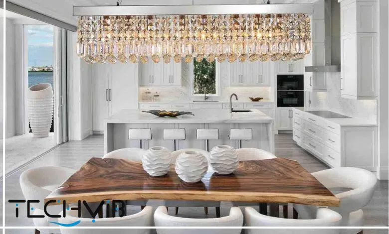 modern LED chandeliers for dining room