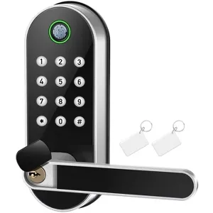 Keyless Entry Fingerprint Smart Lock with Handle & Keypad
