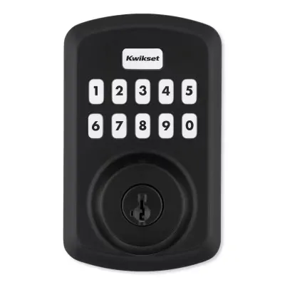 Kwikset Powerbolt 250 10-Button Keypad Satin Nickel Transitional Electronic Deadbolt Door Lock