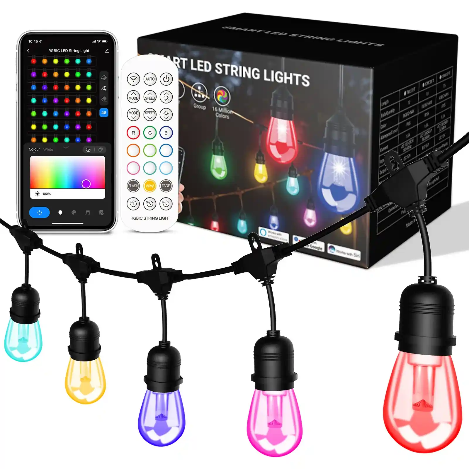 Nextyu Festoon Lights Outdoor