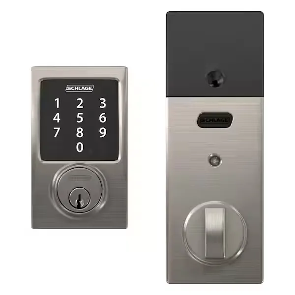 SCHLAGE Sense Smart Deadbolt with Century Trim in Satin Nickel