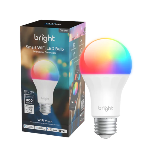 U-tec Smart Light Bulbs, 1100 Lumen, 90+CRI WiFi Mesh