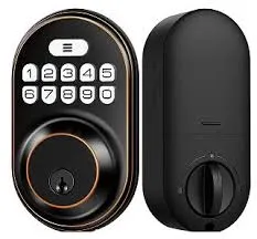 Veise Keyless Entry Door Lock with 2 Lever Handles - Electronic Keypad Deadbolt