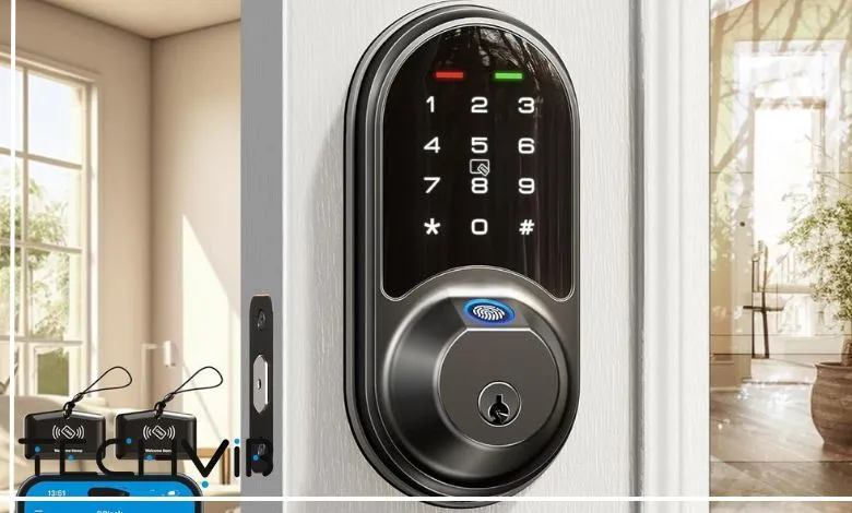 Veise Smart Lock, Fingerprint Door Lock