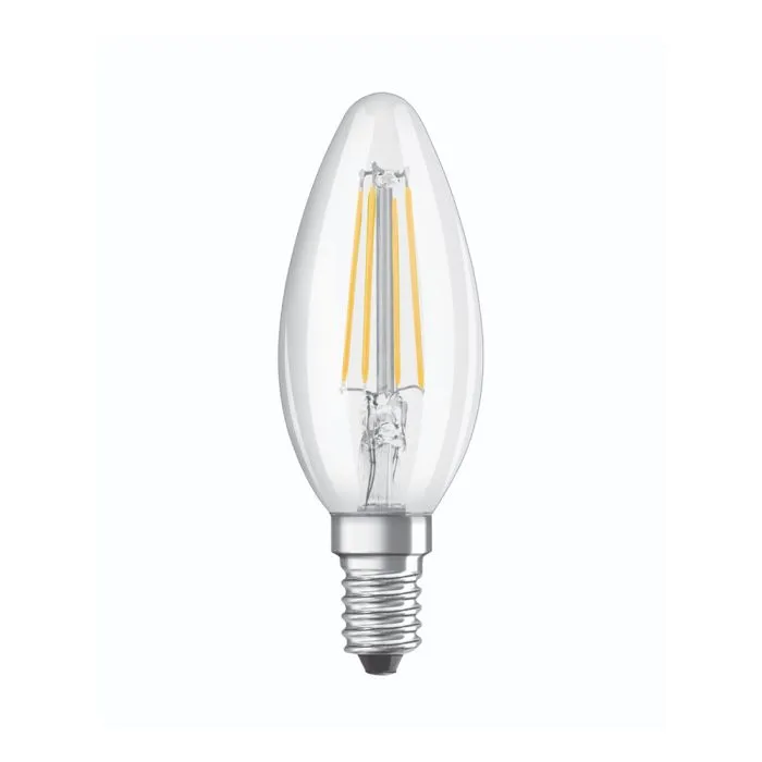 4lite Smart C37 E14 Clear Filament Candle Bulb (5W) Dimmable 470Lm 2700-6500K Tuneable White