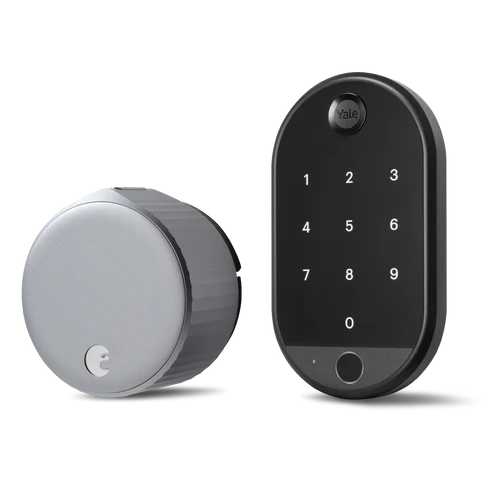 August Home, Silver Wi-Fi Connected Smart Keyless Entry Door Lock