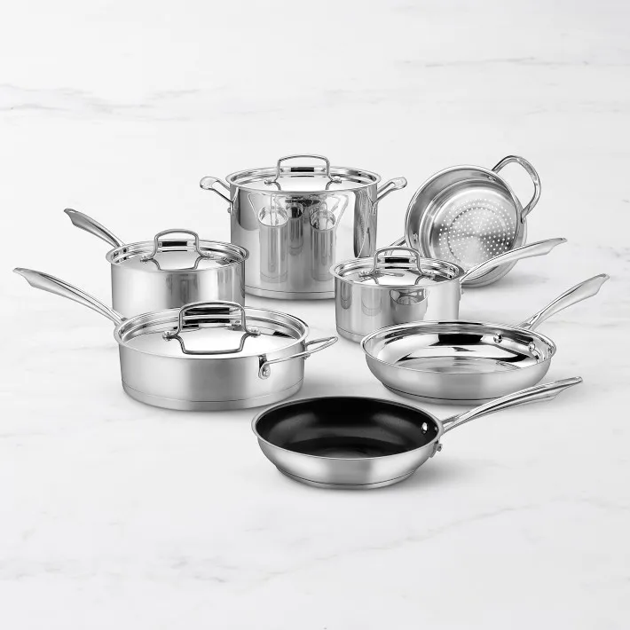 Cuisinart 11-Piece Cookware Set, Professional Stainless Steel