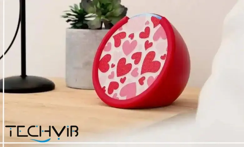 Echo Pop with Amazon Sleeve