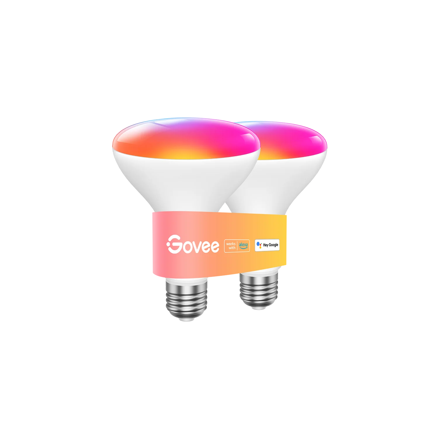 Govee Smart Light Bulbs, 1200 Lumens Dimmable BR30 Bulbs, RGBWW Color Changing Light Bulb