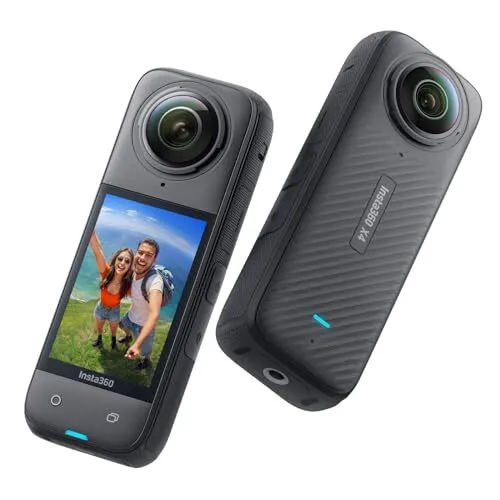 Insta360 X4-8K Waterproof 360 Action Camera, 4K Wide-Angle Video, Invisible Selfie Stick Effect