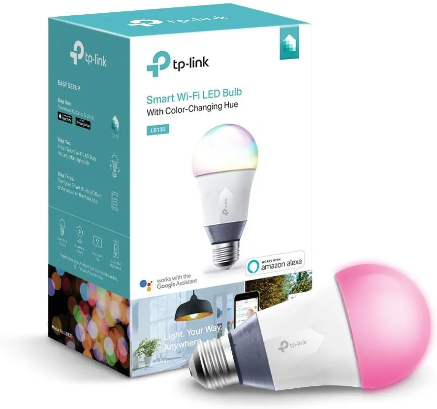 Kasa Smart Wi-Fi LED Light Bulb by TP-Link - Soft White (800lm), Dimmable, A19