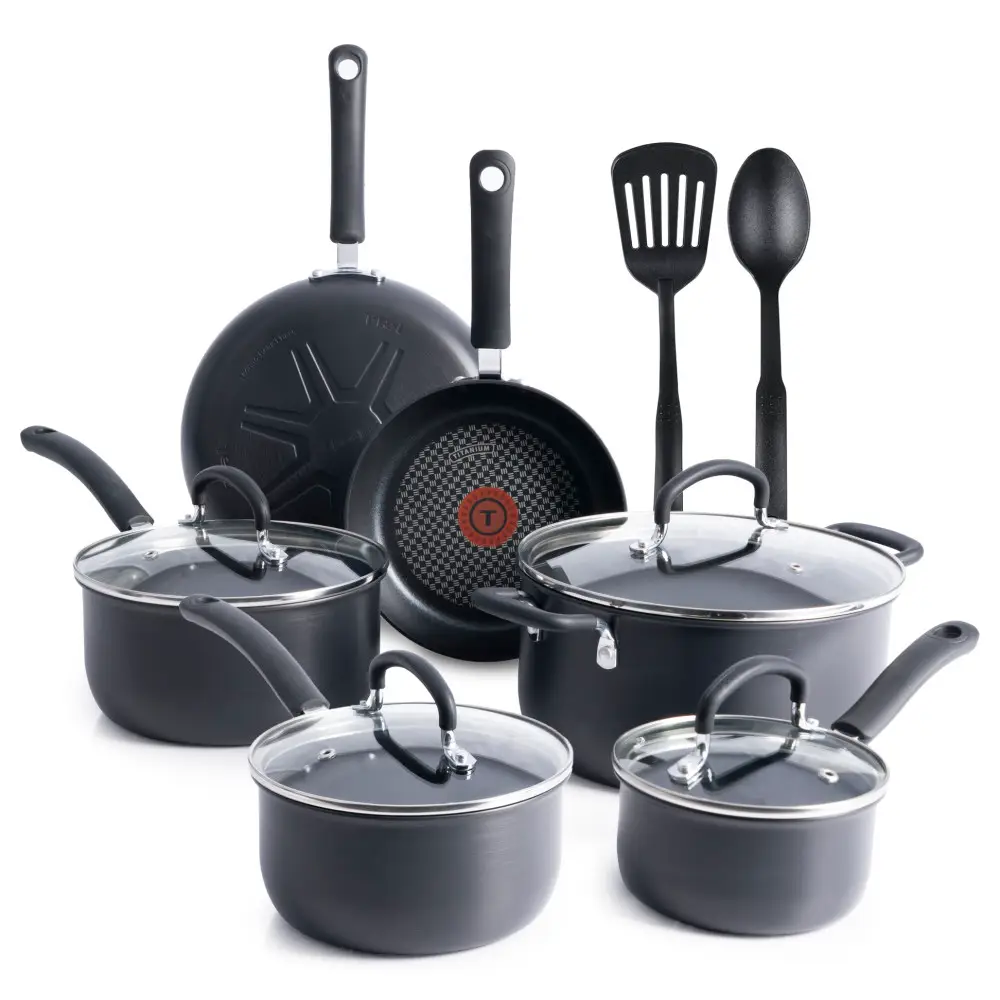 T-fal Experience Nonstick Cookware Set 12 Piece, Induction
