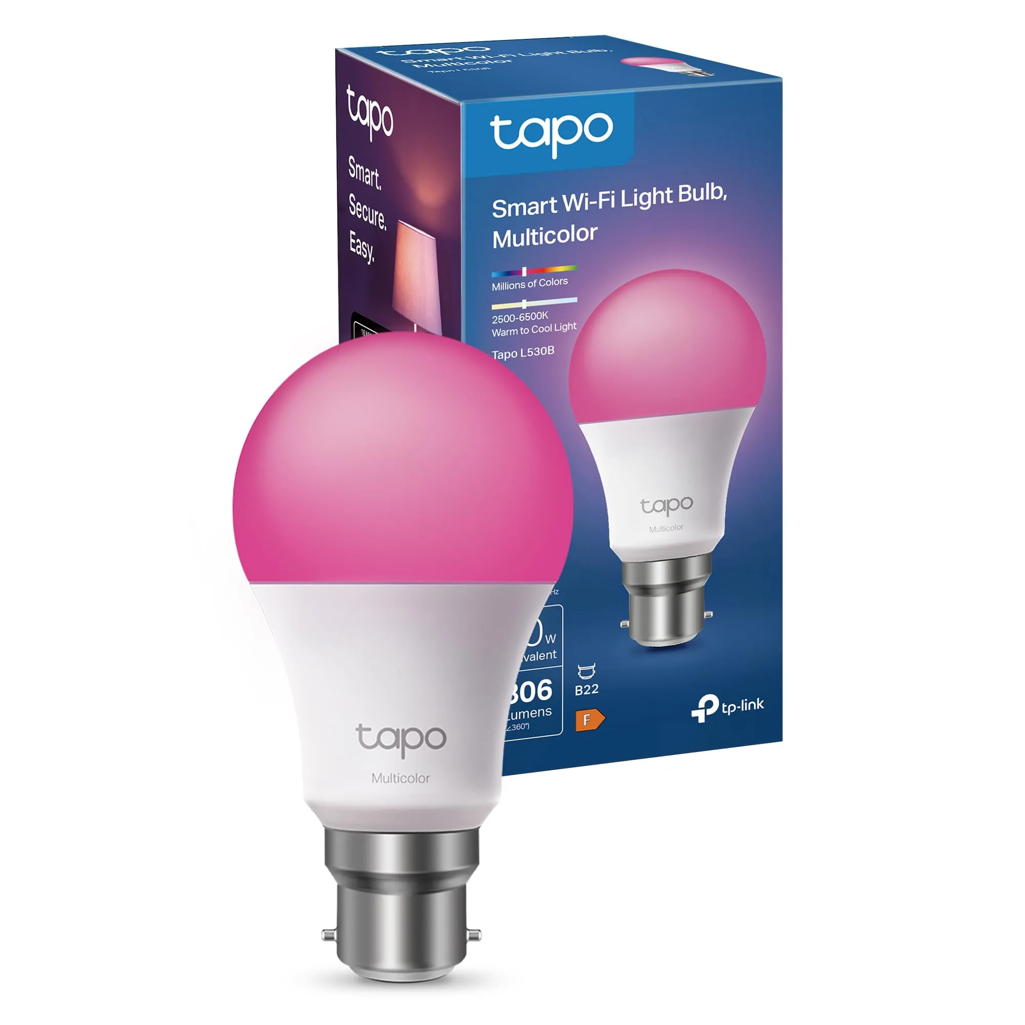 Tapo L530B Smart Bulb, B22 Multicolor Alex Light Bulb