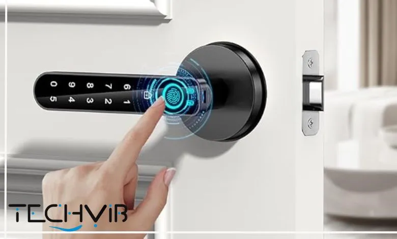 smart keyless door lock with biometric fingerprint